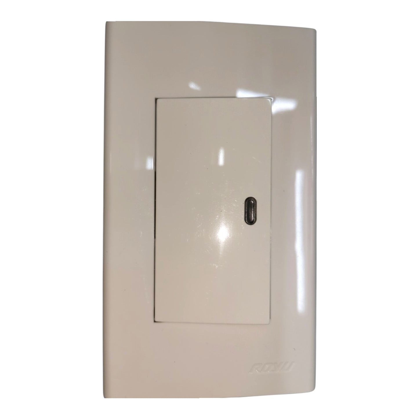 Royu 1 Gang 1 Way Switch Illuminated LED Indicator with Plate Cover Wide Series 10A 220V WD601