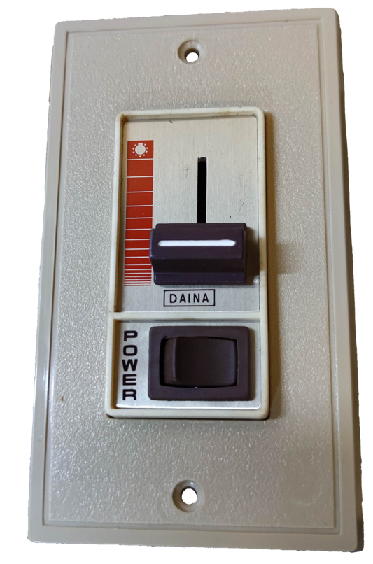 China-made 1500W dimmer switch 220V with power button and adjustable slider for light control