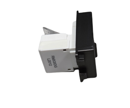 Royu Data Outlet Dark Gray Plano Series power point switch component with black front plate