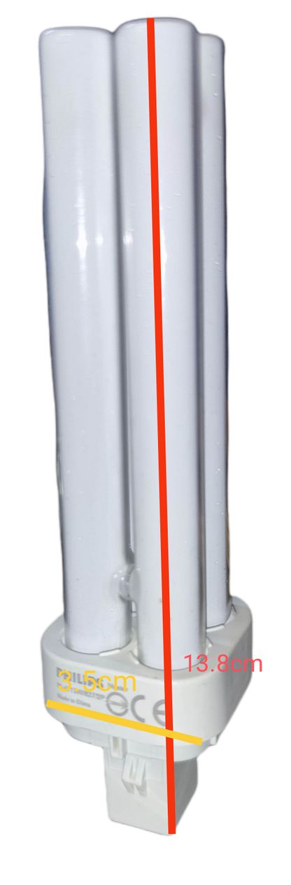 Philips 13W Pinlight Warm White G24d-1 Socket, Compact Fluorescent Lamp, CFL 13W