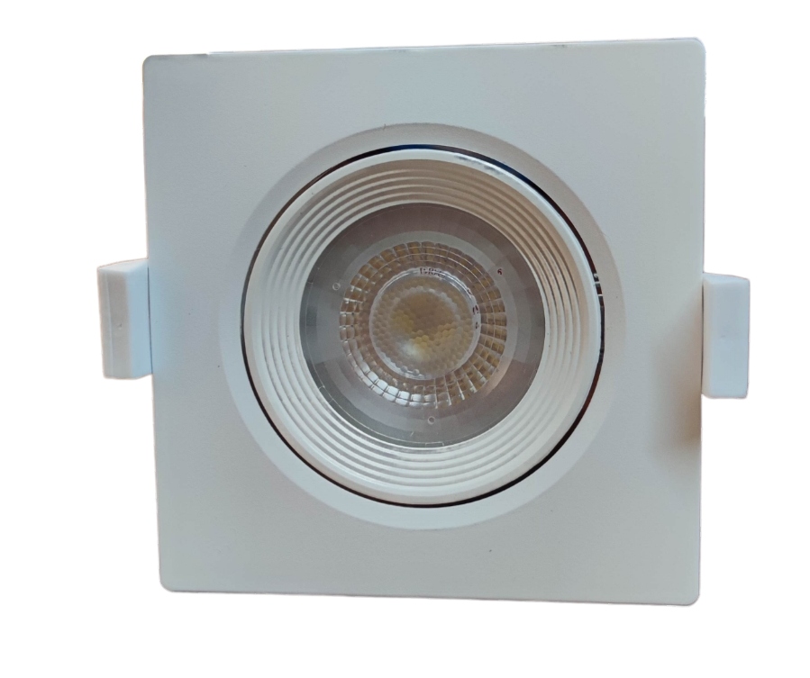Ecolum 7W LED Tiltable Recessed Downlight Daylight 6500K 220V 3.5 Inches Tiltable Recessed