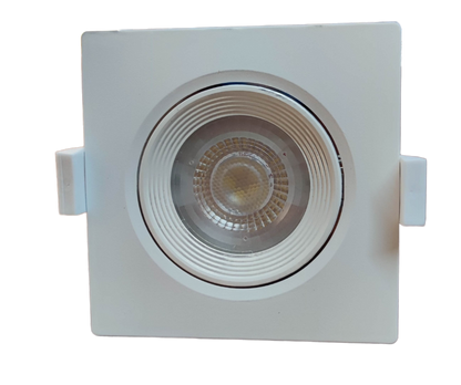 Ecolum 7W LED Tiltable Recessed Downlight Daylight 6500K 220V 3.5 Inches Tiltable Recessed