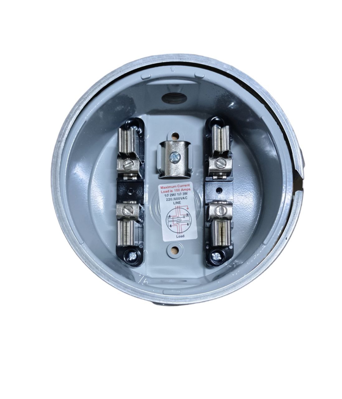 Citrtech Round Meter Base 3/4", Electrical Meter Base, KWH Meter Base