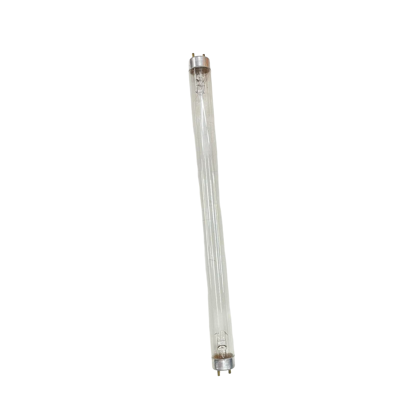 10W UVC Fluorescent Tube from China with clear glass and metal end caps for sterilization use