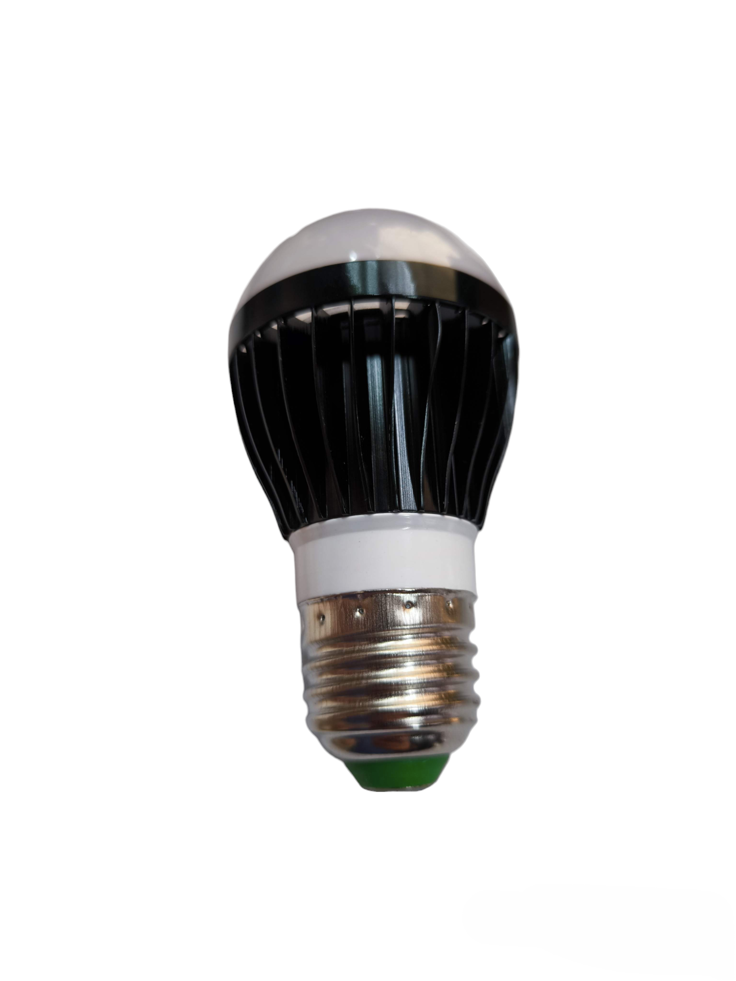 Denko 5W LED bulb E27 220V with black heat sink and silver base for energy-efficient lighting