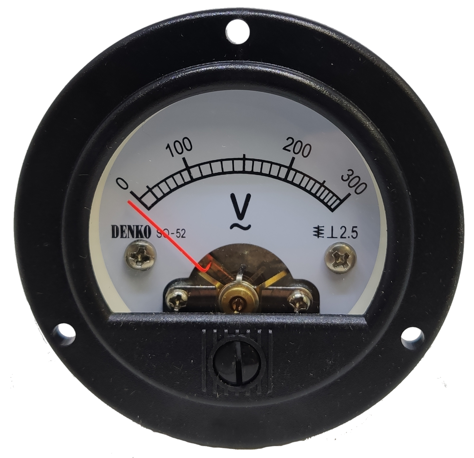 Denko Panel Meter 300V AC 52mm analog voltmeter for electrical testing and measurement