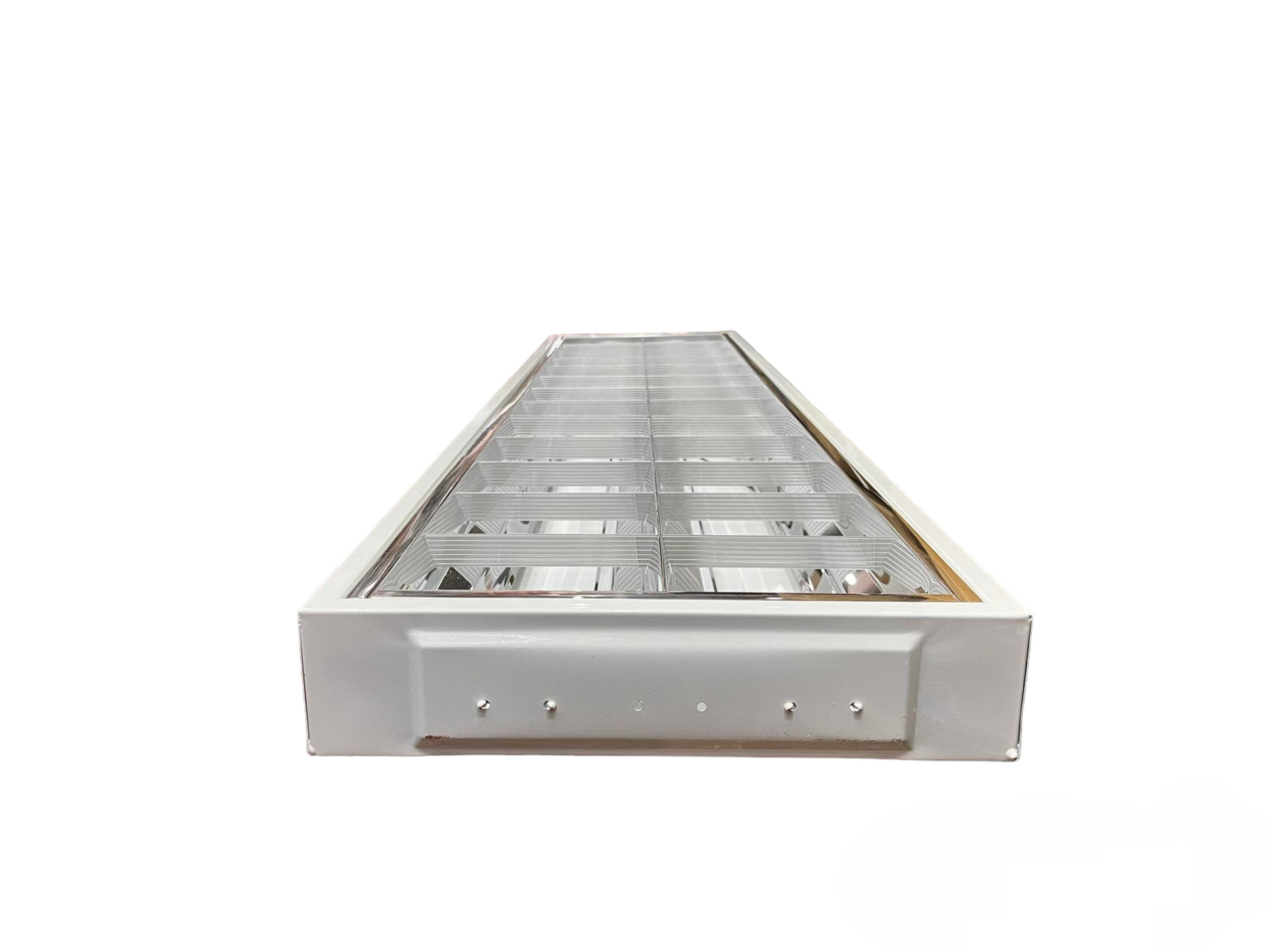 Denko T8 2x18W LED fluorescent tube in a sleek metallic housing for bright lighting solutions