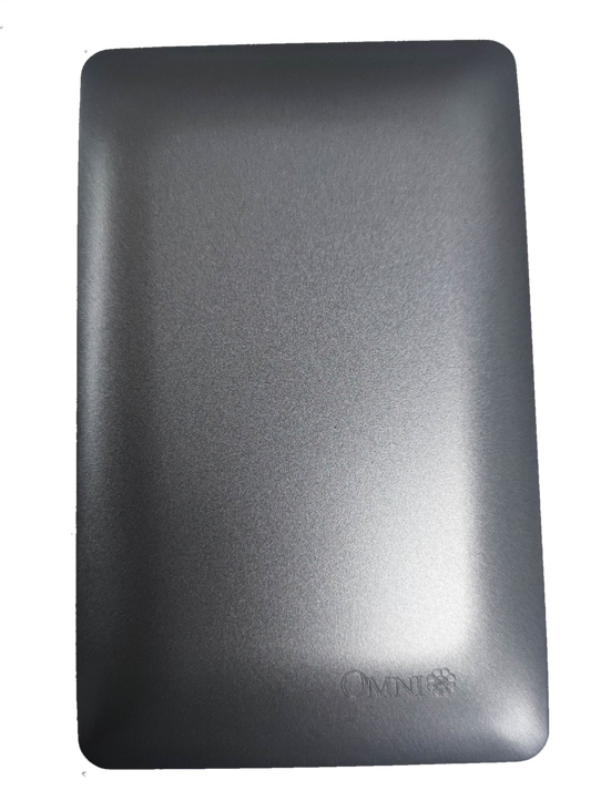 Omni designer series wall plate DWP-100G in sleek silver finish for modern electrical installations