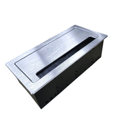 Grippes desktop conference power outlet with sleek design for convenient device charging