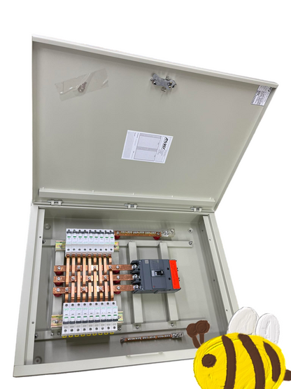 Panel Board Main EZC250F 250A 3 Pole with 18 Branches 1 Pole IC60N Schneider Breakers