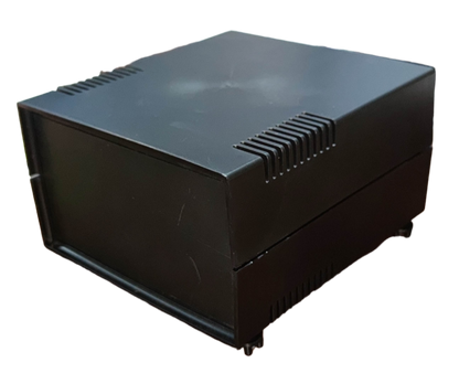Electx Electrical Supply black project box with ventilation slots DIY plastic enclosure 170x135x90mm for electronics