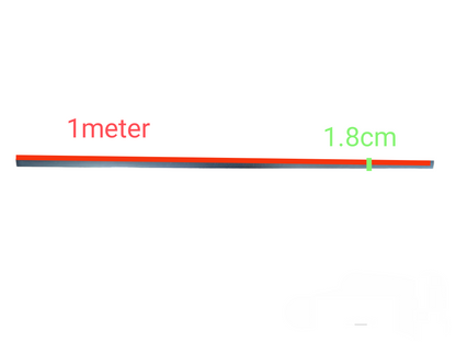 ILLUMIQ TERRA Dust Proof Cover For Magnetic Track Light measuring 1 meter in length and 1.8 cm in width
