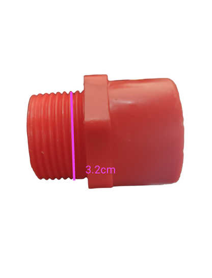 PVC Male Adaptor Available in 1/2",  3/4", 1", 1 1/4", 1 1/2" , 2" 3" 4" For Electrical PVC Conduits