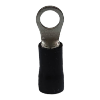 Local Terminal Lugs Ring Type Black Insulation 3.5mm (5Pcs + 5Pcs Free) , Ring Terminal Lugs,  Round Terminal Lugs