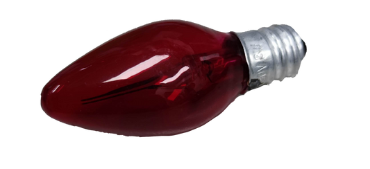 E12 red flame flicker bulb 220V designed for creating a warm, decorative ambiance