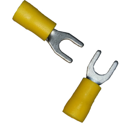 Local Terminal Lugs Y Type Yellow Insulation 5.5mm (5PCS + 5Pcs Free), Y Terminal Lugs, Y Terminal Lugs