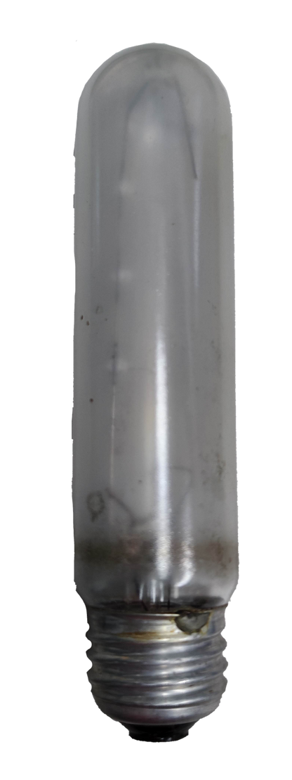 E27 120V tubular incandescent bulb with a clear glass body and metal screw base from China