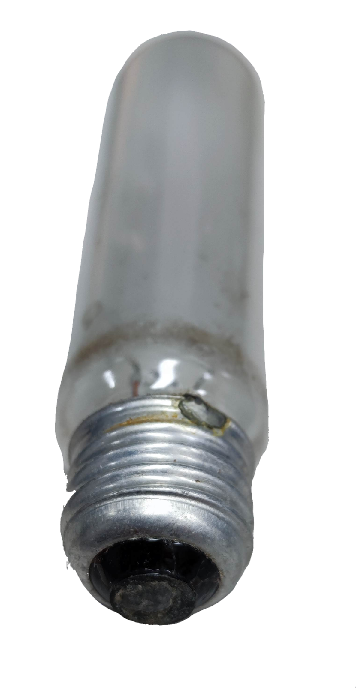 E27 120V tubular incandescent bulb with metallic base and frosted glass from China
