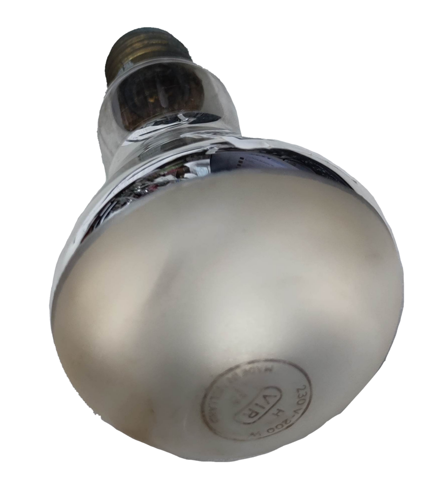 VIR incandescent E27 200 watt replacement bulb with frosted glass and standard screw base