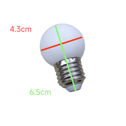 Denko E27 daylight white LED bulb 6500K with standard size of 4.3cm diameter and 6.5cm height