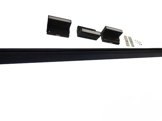 ILLUMIQ TERRA Magnetic Track Light 1 Meter 50mm with 3pcs 6W LED Foldable Flood Track Light Warm White 3000K 220V