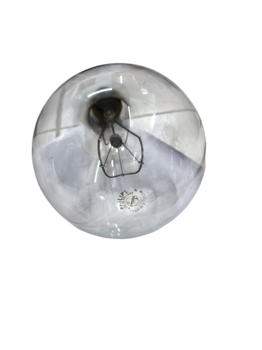 Philips E40 base non-lightable incandescent bulb with clear glass and visible filament inside