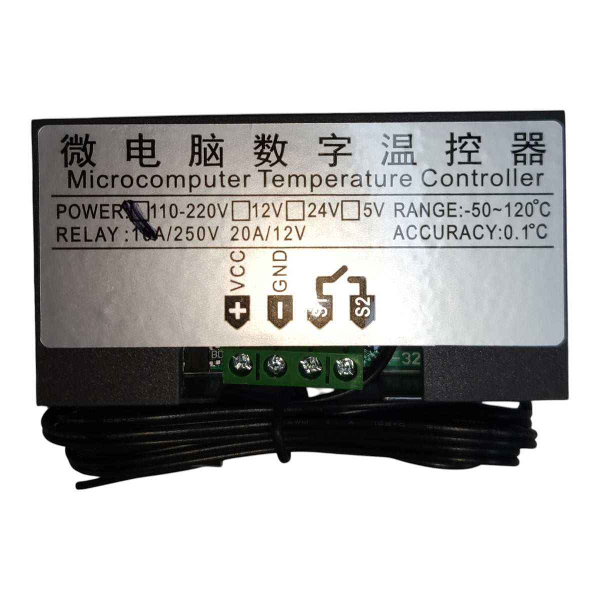 Digital Thermostat Controller 220V -50 to 130 Degrees Celsius, Hot or Cold Normally Open / Normally Close W3230
