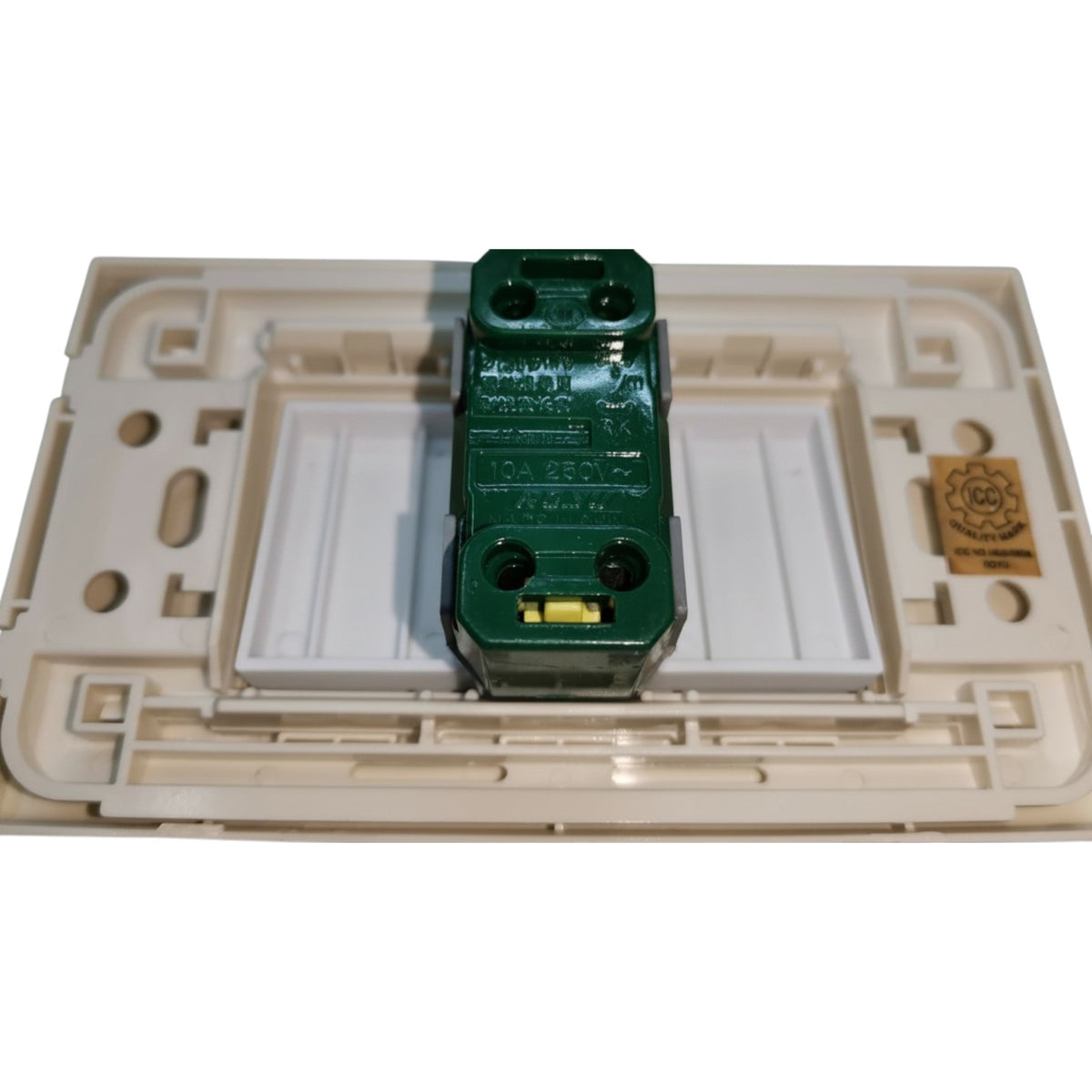 Royu 1 Gang 1 Way Switch Illuminated LED Indicator with Plate Cover Wide Series 10A 220V WD601