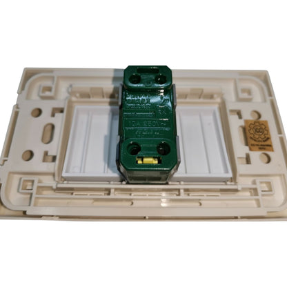 Royu 1 Gang 1 Way Switch Illuminated LED Indicator with Plate Cover Wide Series 10A 220V WD601