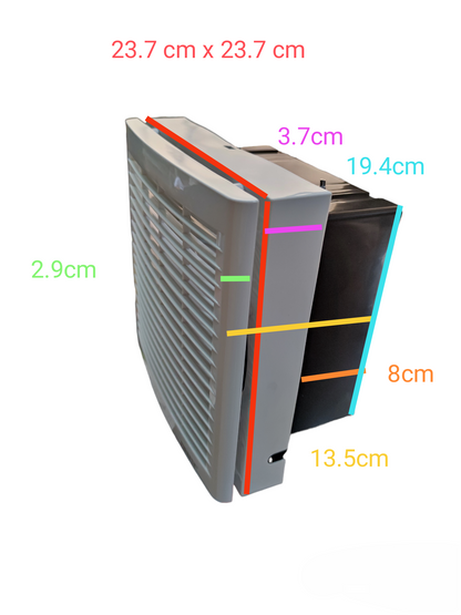 Firefly 6" Wall Mounted Exhaust Fan with Back Cover 220V