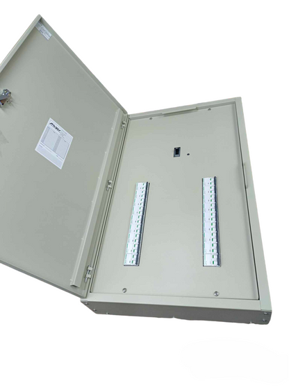 Panel Board for EZC250F 200A 25KAIC 3 Pole Main and 18 Branches 6KAIC 2 Pole Miniature ( Schneider), 3 Pole Main 2 Pole 18 Branches