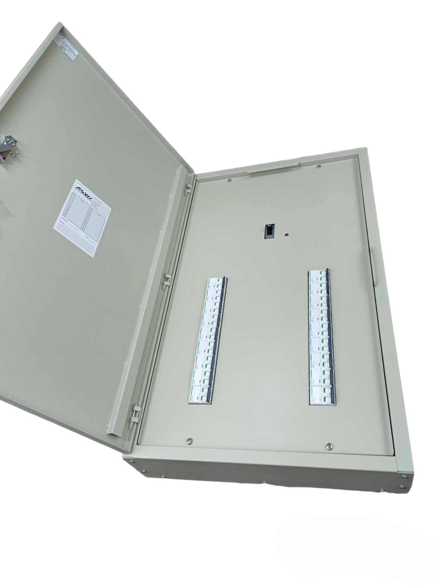 Panel Board for EZC250F 225A 25KAIC 3 Pole Main and 18 Branches 6KAIC 2 Pole Miniature ( Schneider), 3 Pole Main 2 Pole 18 Branches