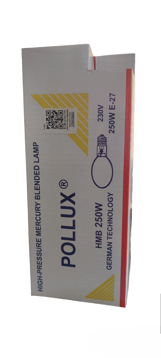 Pollux 250W Mercury Blended Lamp 220V E27, Mercury Bulb