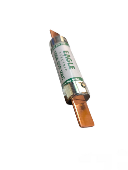 Eagle 100A Non- Renewable Fuse electrical component with copper terminals for circuit protection