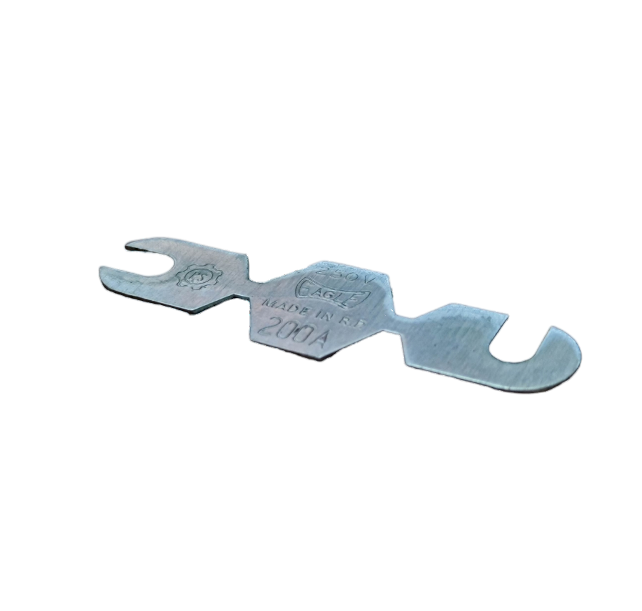 Eagle 200A 250V fuse link made of durable metal for reliable electrical connections