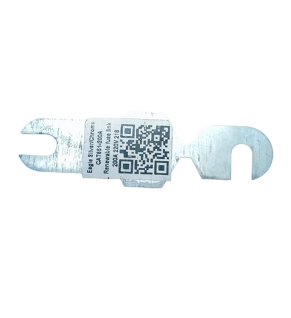 Eagle 200A 250V fuse link with a dual-pronged design for reliable electrical connections