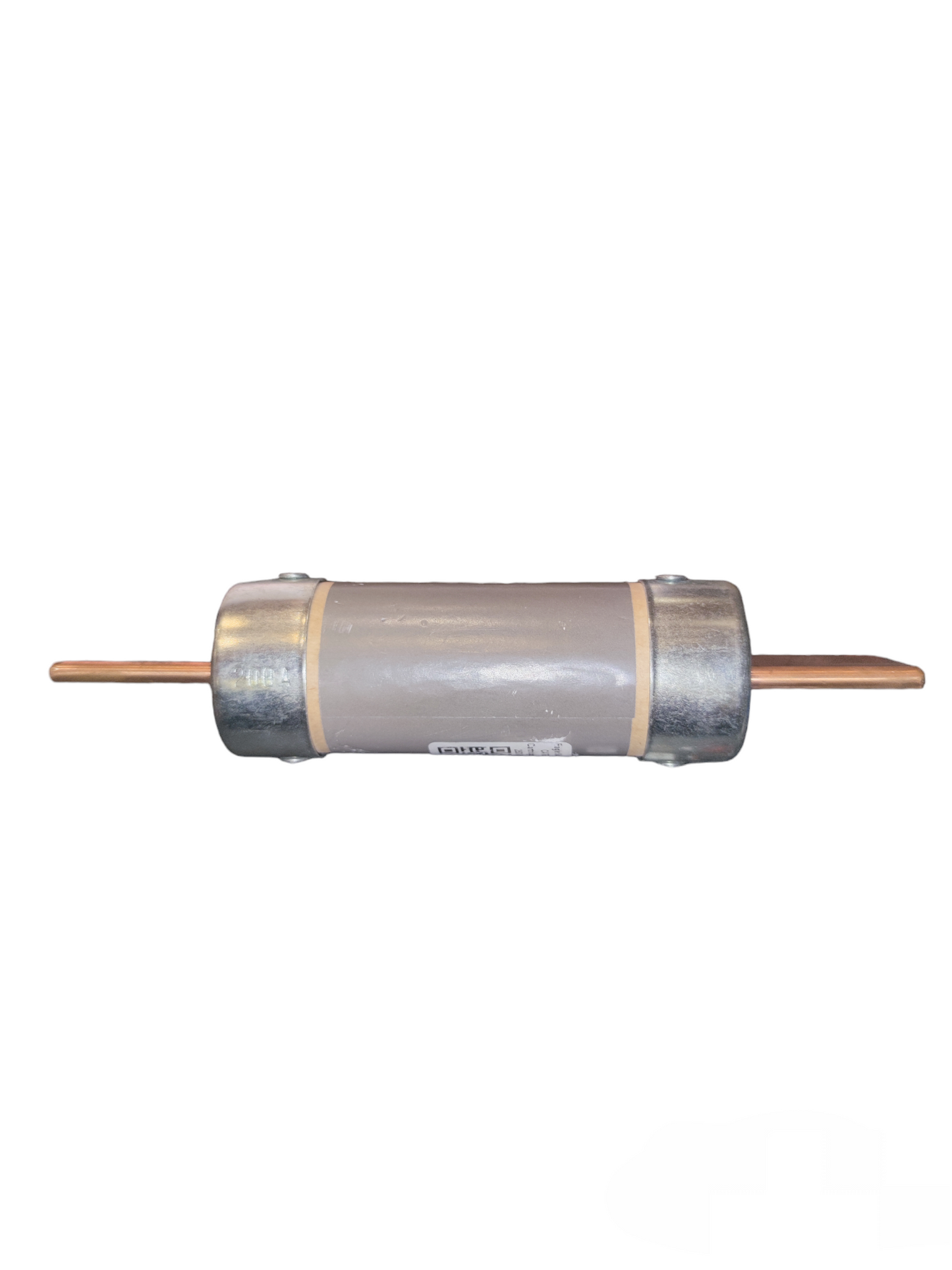 Eagle 200A Non-Renewable Fuse electrical component with copper terminals and cylindrical body