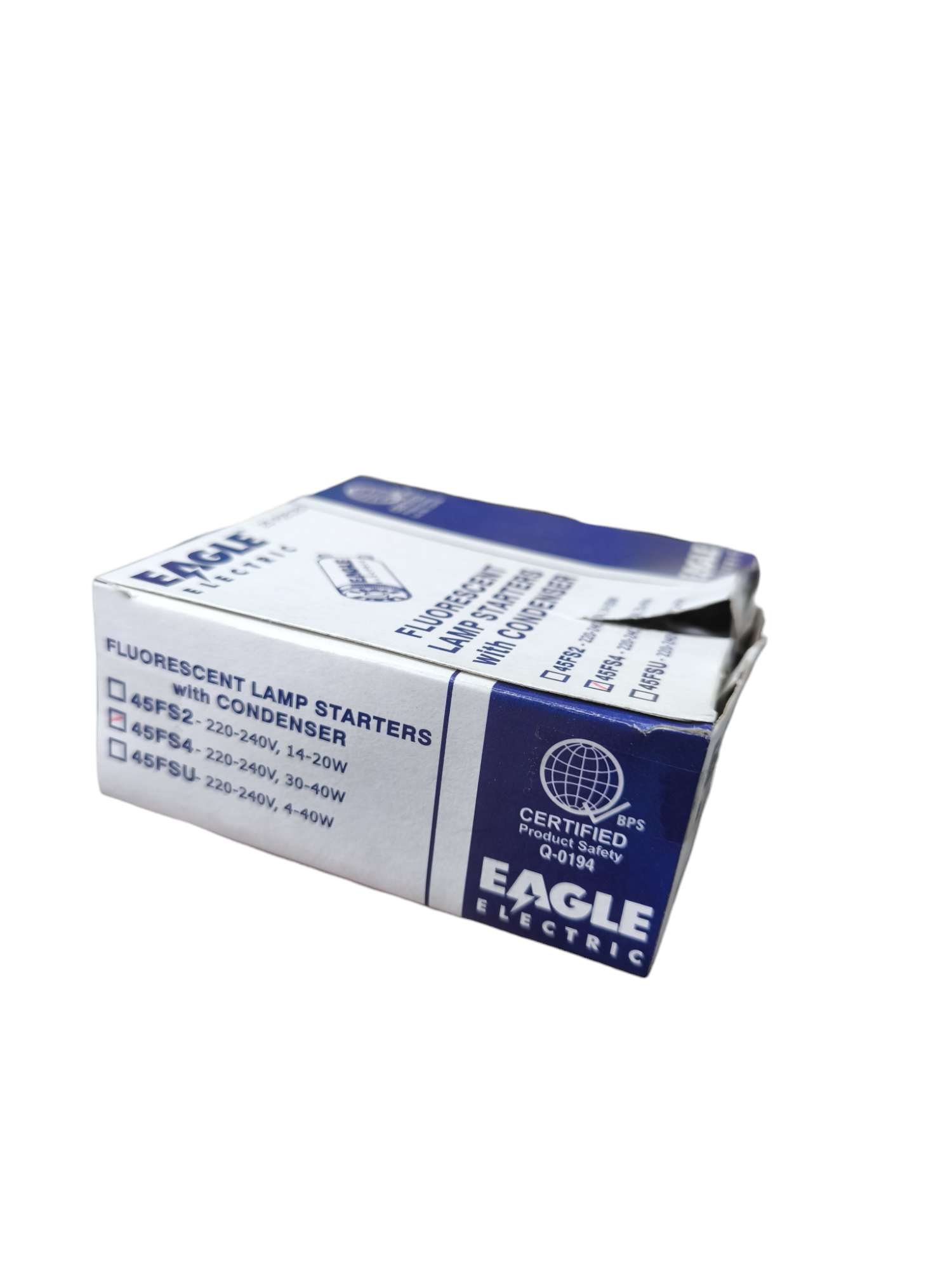 Eagle 40W fluorescent starter 220V packaging designed for efficient fluorescent lamp installations