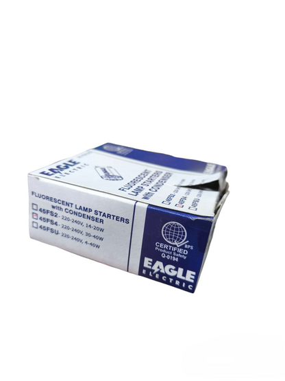 Eagle 40W fluorescent starter 220V packaging designed for efficient fluorescent lamp installations