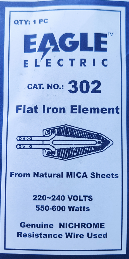 Eagle 550-600W iron heating element with flat iron design for efficient heating and durability