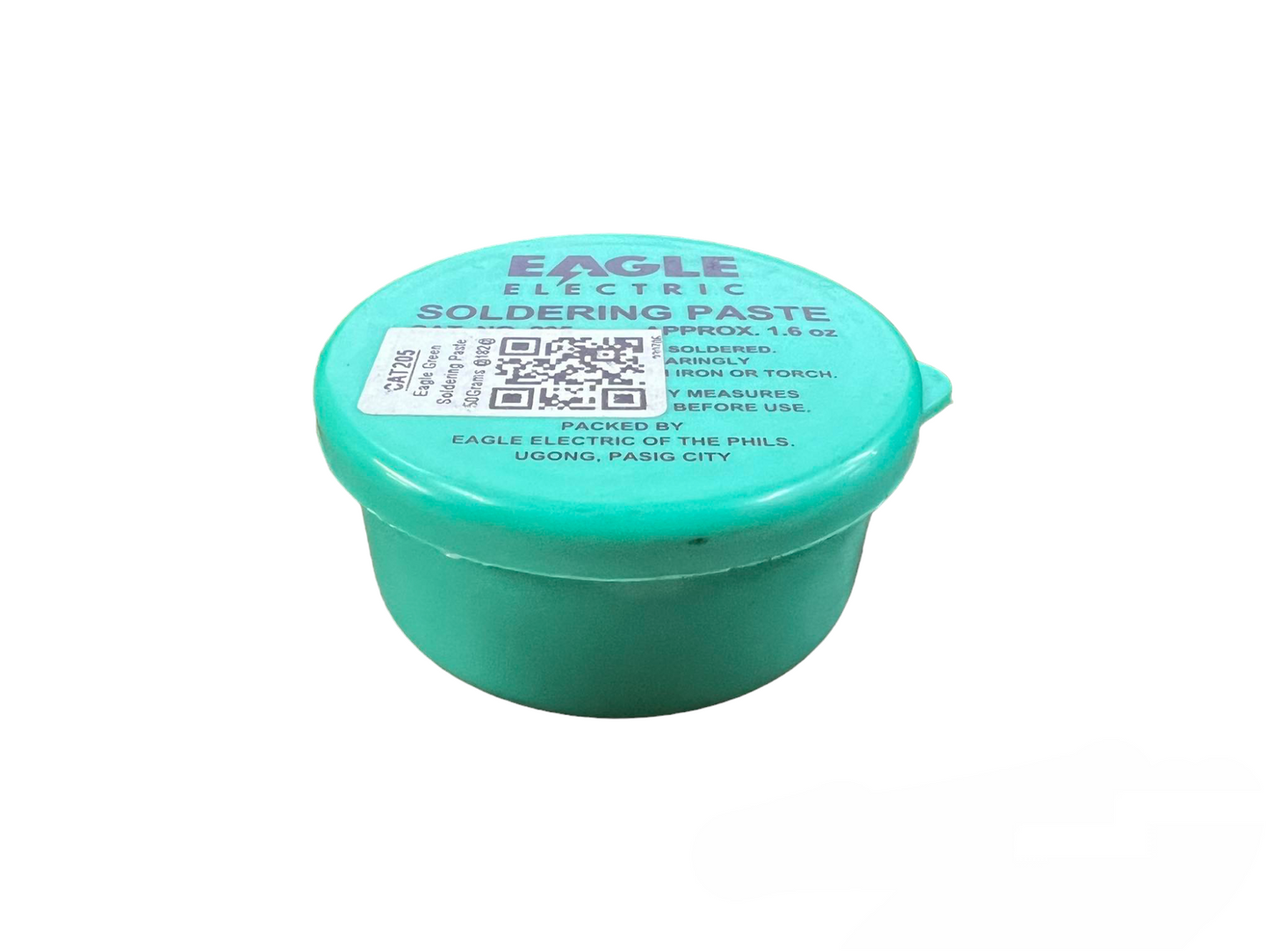 Eagle soldering paste 50 grams in a teal container for efficient soldering applications