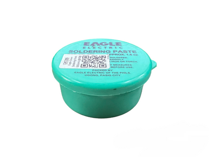 Eagle soldering paste 50 grams in a teal container for efficient soldering applications