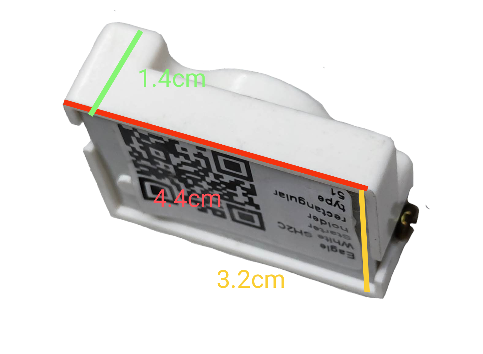 Eagle Starter Holder SH2-C compact design with QR code and dimensions for lighting installation