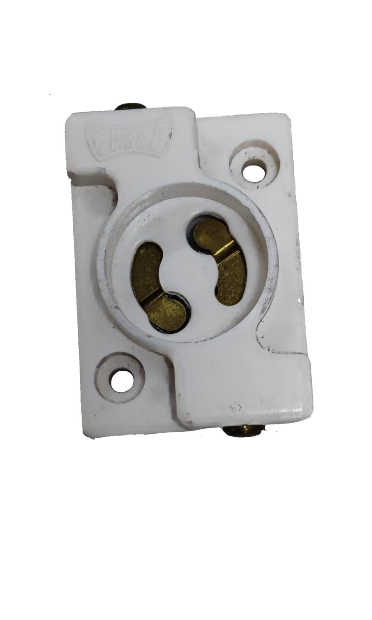 Eagle Starter Holder SH2-C White Lighting Installation Accessory with Brass Contacts