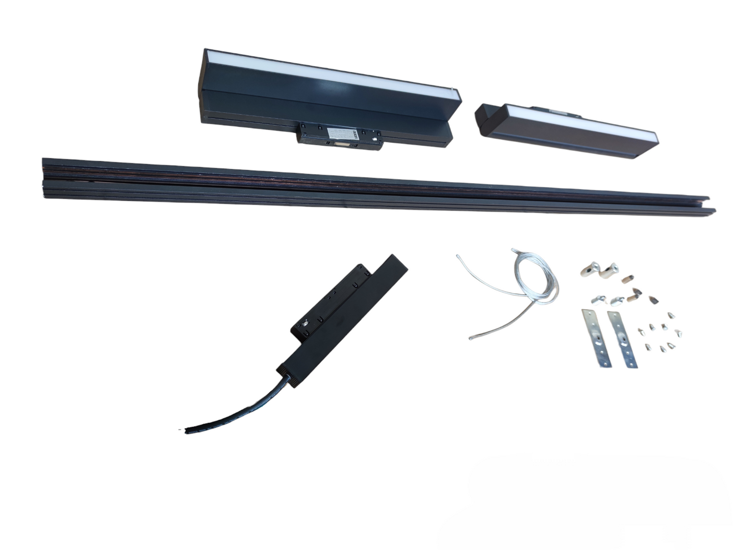 Magnetic Track Light 1 Meter 26mm with 2pcs 18W LED Foldable Flood Track Light 220V Daylight 6500K ( ILLUMIQ TERRA)