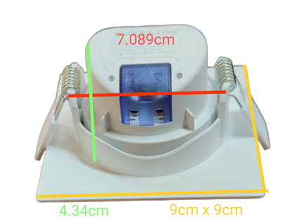 Ecolum 7W LED Tiltable Recessed Downlight Daylight 6500K 220V 3.5 Inches Tiltable Recessed