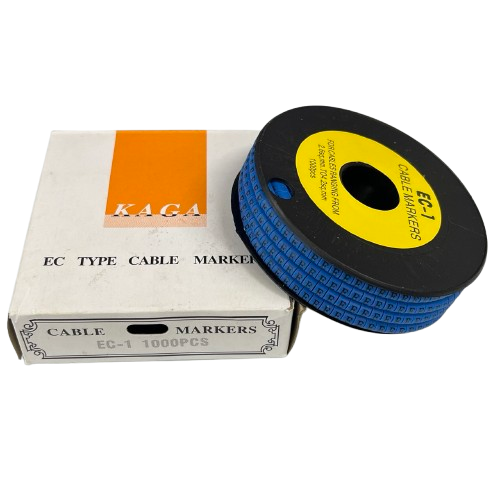 Grippes EC-1B cable markers 1000pcs on a spool with packaging for effective cable management
