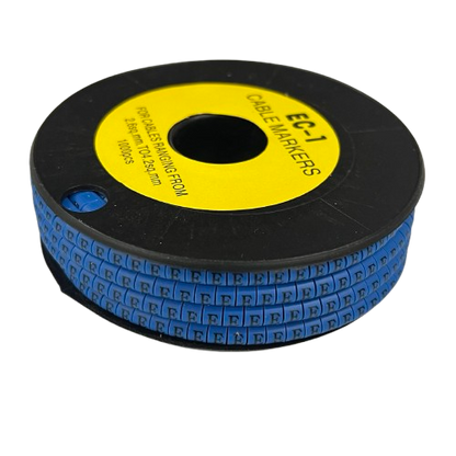 Grippes EC-1B cable markers 1000pcs in blue for effective cable management and organization