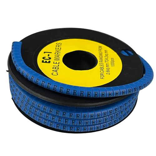 Grippes EC-1B cable markers 1000pcs on a spool for organized cable management and labeling