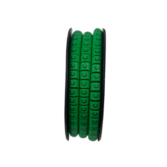 Grippes EC-3G cable marker set 350pcs in green for organized cable management